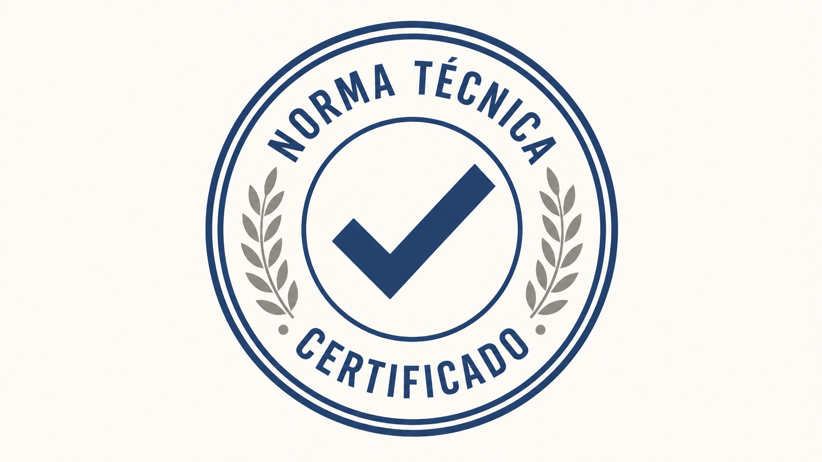 Sello circular de certificación de norma técnica